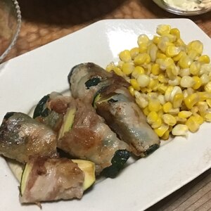 夏野菜！おかずにズッキーニの肉巻き